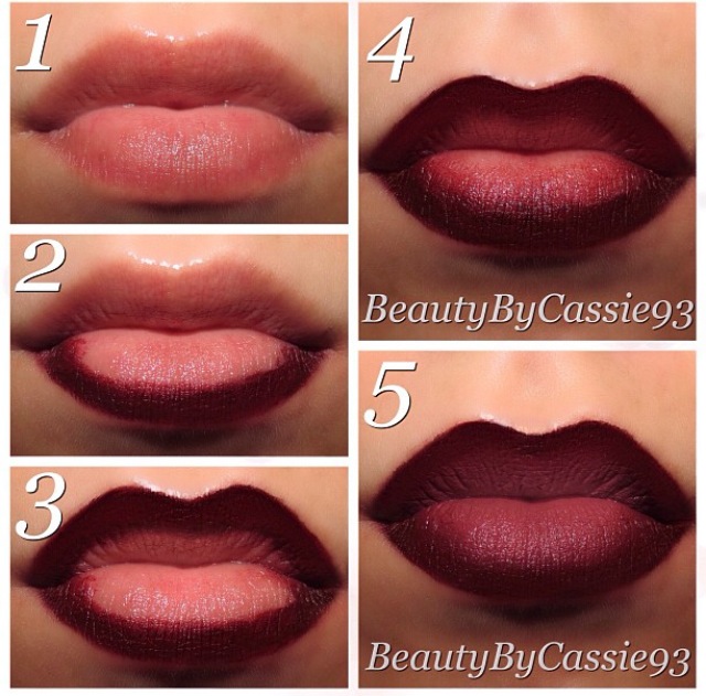 How To Pull Off Ombré Lips For A Vampy, Dynamic Look